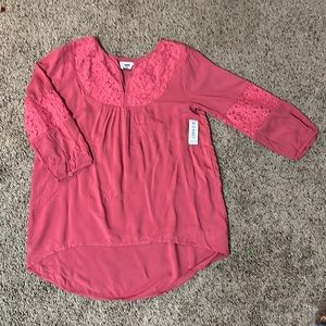 Old Navy NWT Girls Blouse Size XXL (14). 3/4 sleeve.